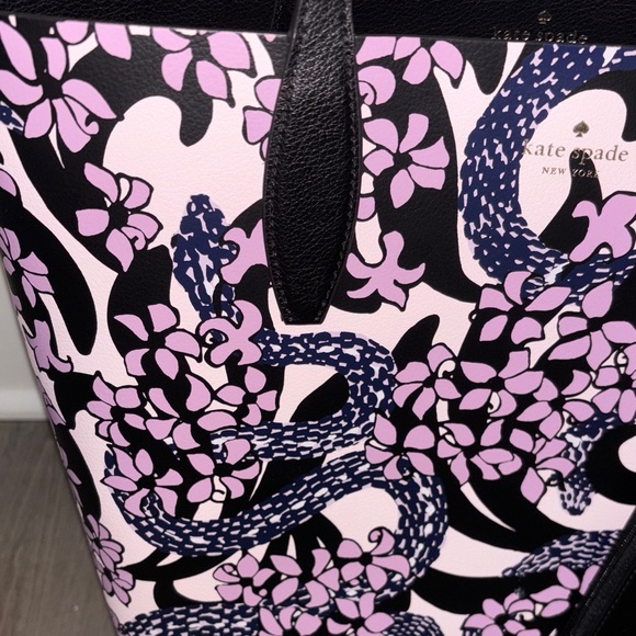 Kate Spade New York Snake Garden Printed Reversible Tote - Picture 4 of 10